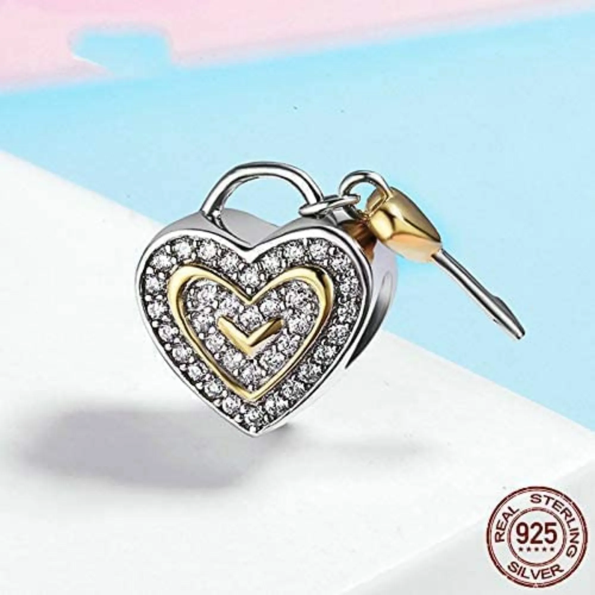 Key To My Heart Love Bead Charm