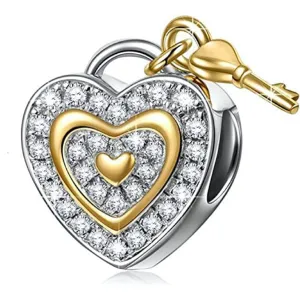 Key To My Heart Love Bead Charm