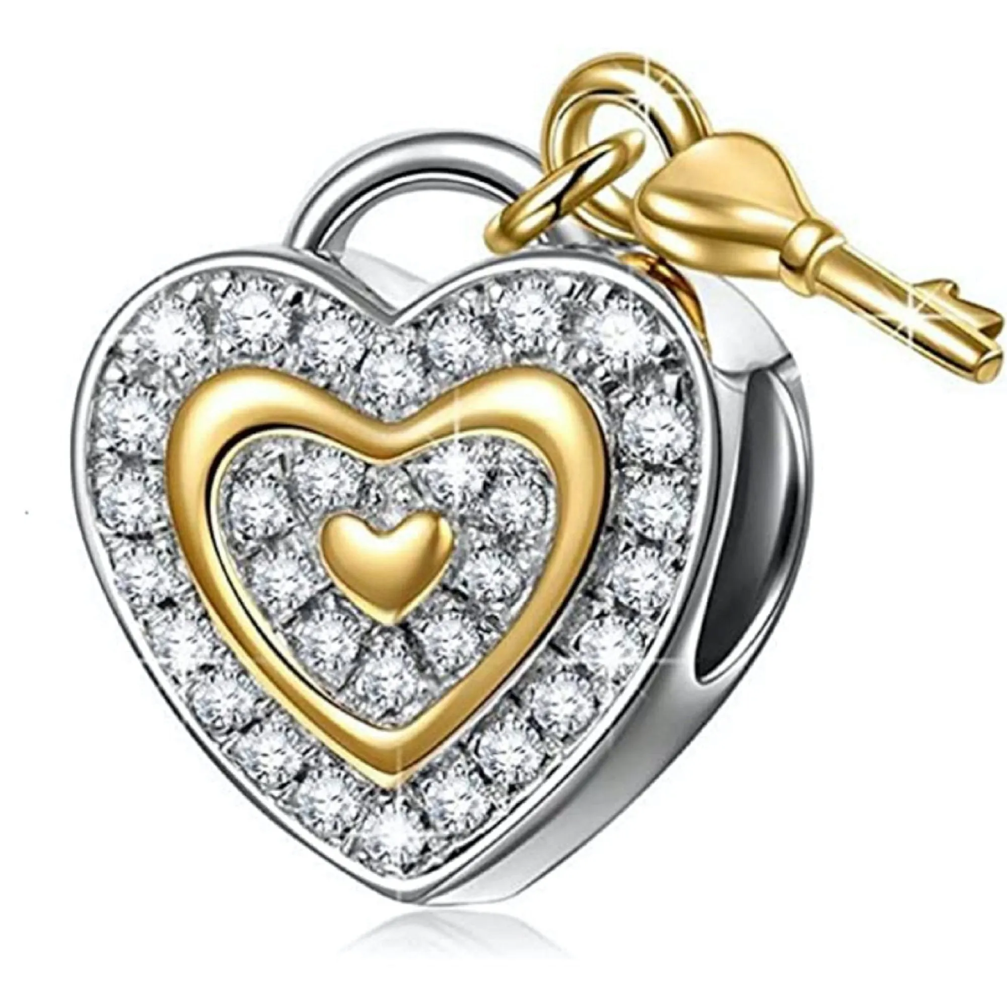 Key To My Heart Love Bead Charm