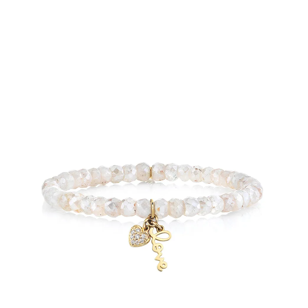 Kids Collection Gold & Diamond Love & Heart on Grapolite