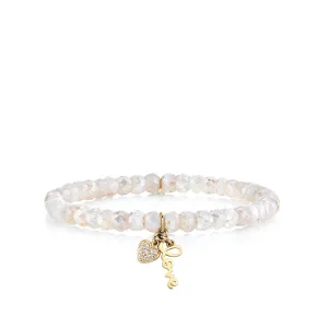 Kids Collection Gold & Diamond Love & Heart on Grapolite