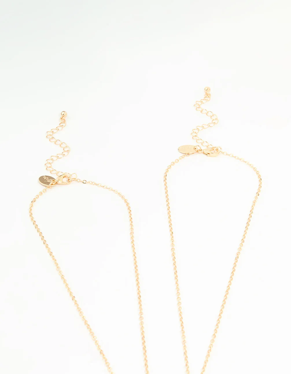 Kids Gold Wing Heart BFF Pendant Necklaces 2-Pack