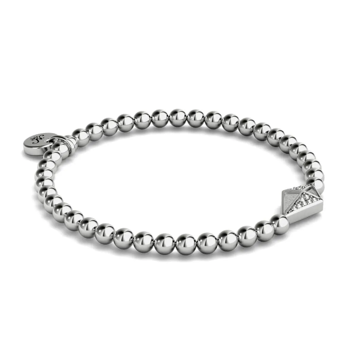 Kite | Silver | Crystal Charm Bracelet