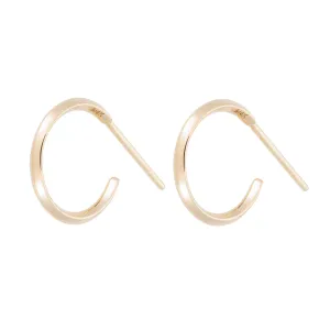 Knife Edge Small Hoops (1/2")