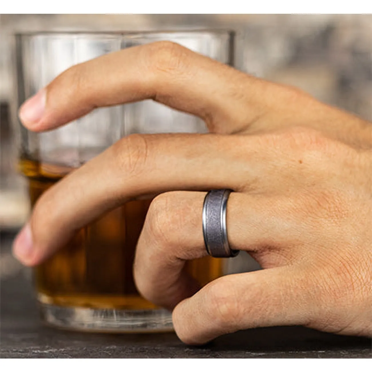 Knight Tantalum Comfort Fit 8.0 Wedding Band Ring