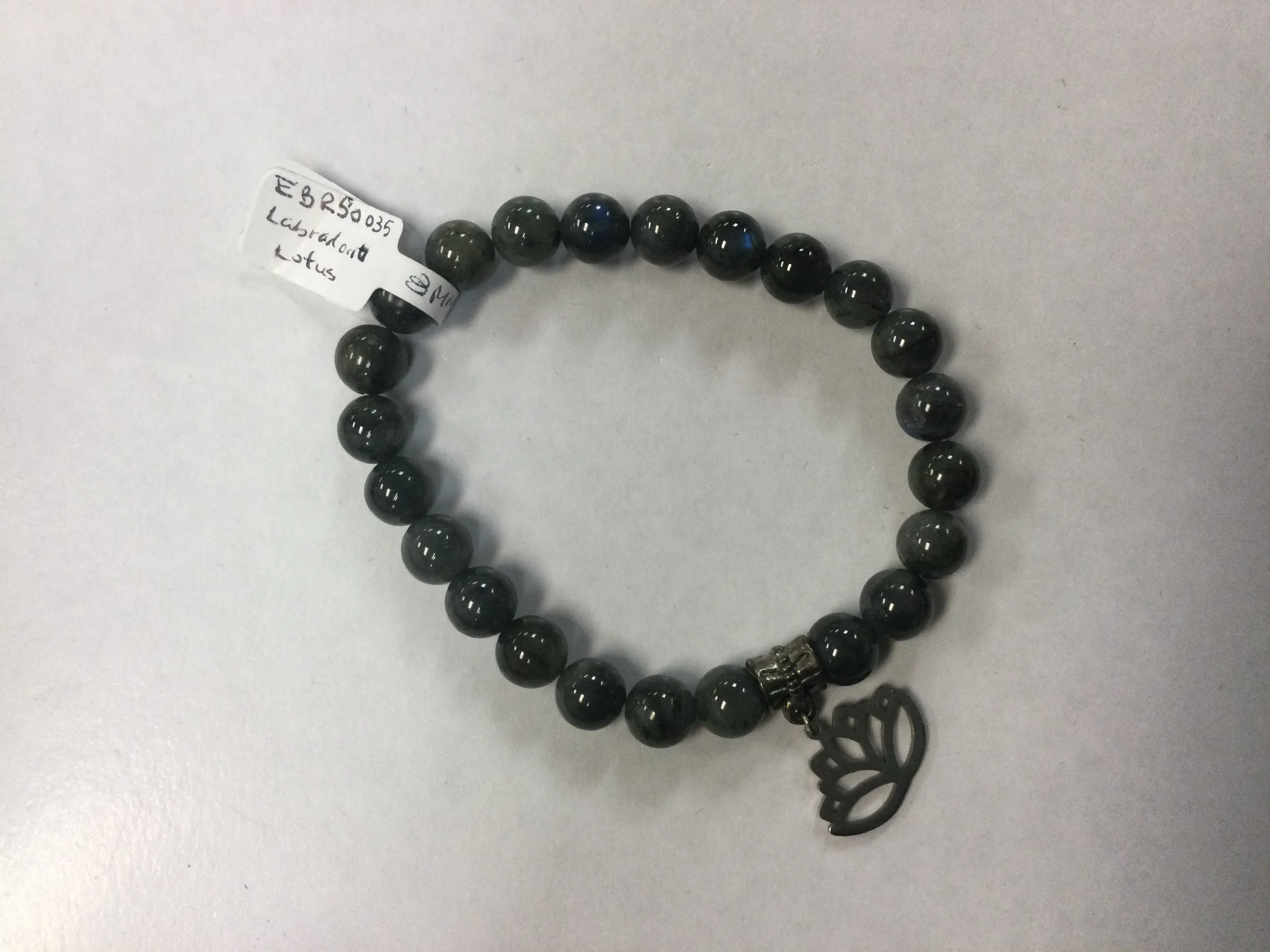 Labradorite Yoga Charm Bracelet