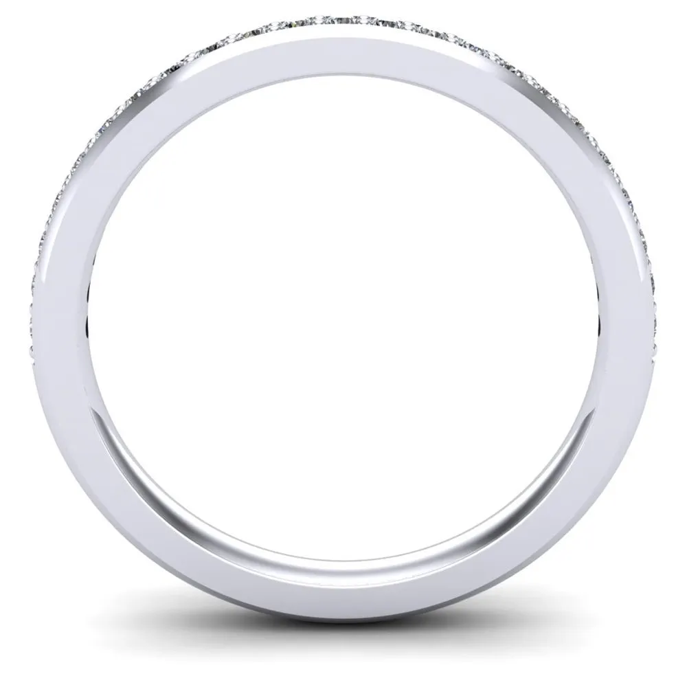 Ladies Celtic Wedding Band AYLIN-1S-BAND-WHITE