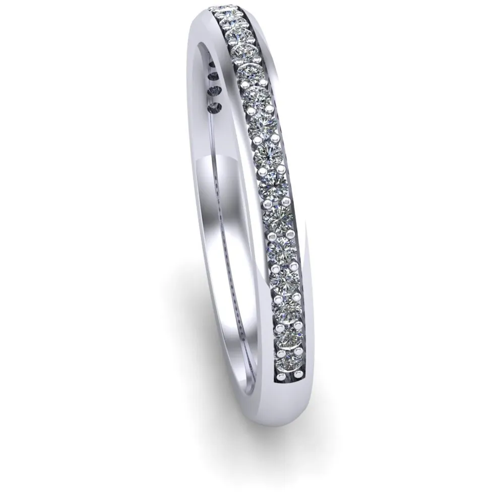 Ladies Celtic Wedding Band AYLIN-1S-BAND-WHITE