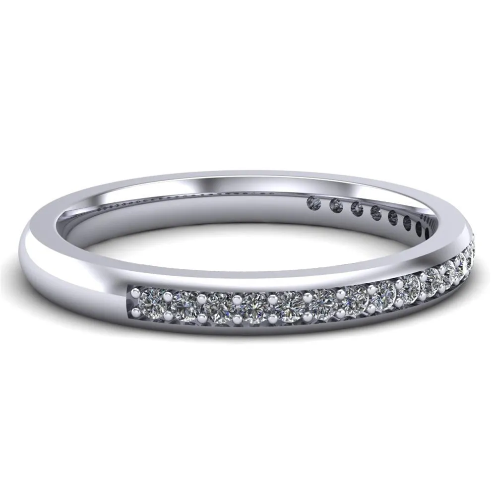 Ladies Celtic Wedding Band AYLIN-1S-BAND-WHITE