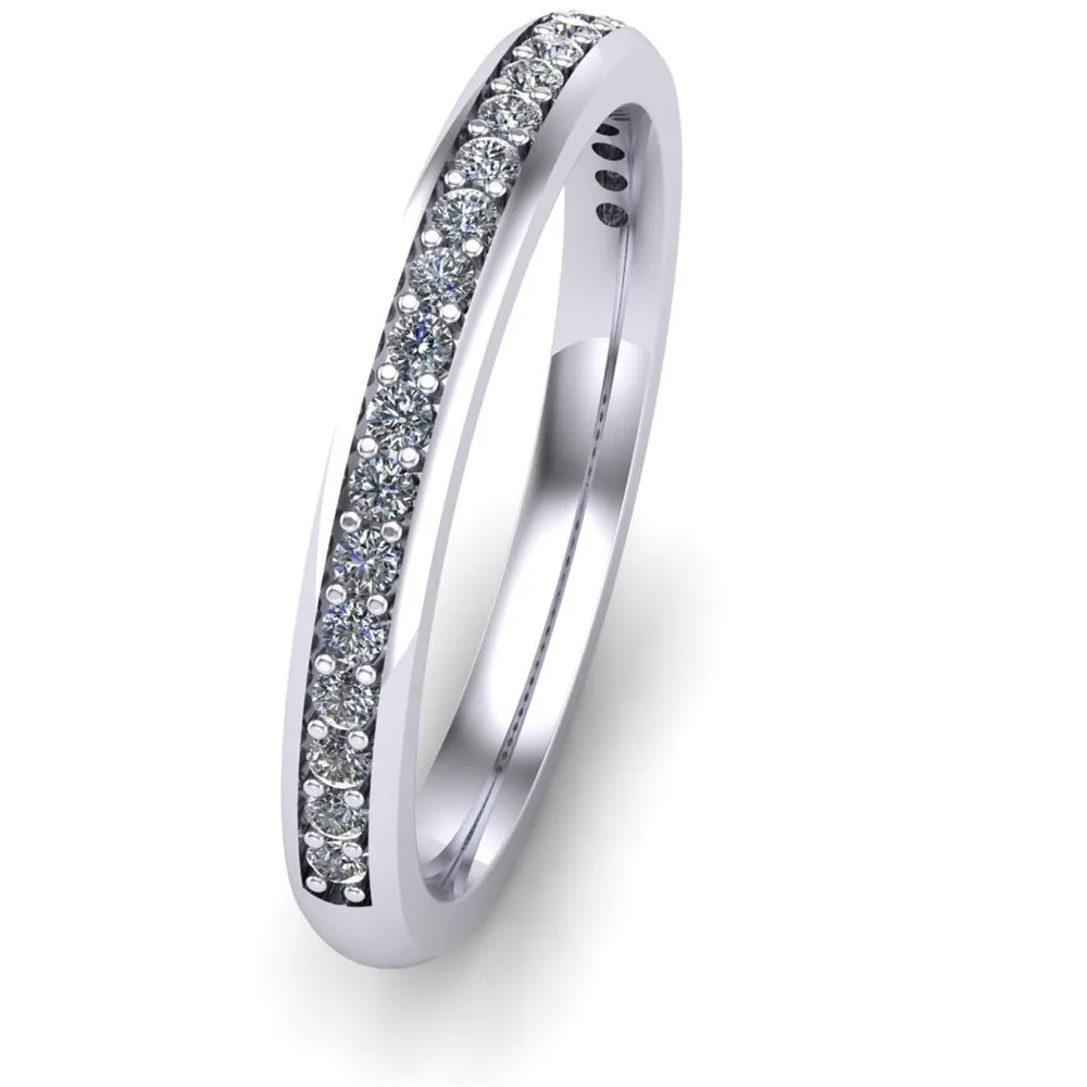 Ladies Celtic Wedding Band AYLIN-1S-BAND-WHITE