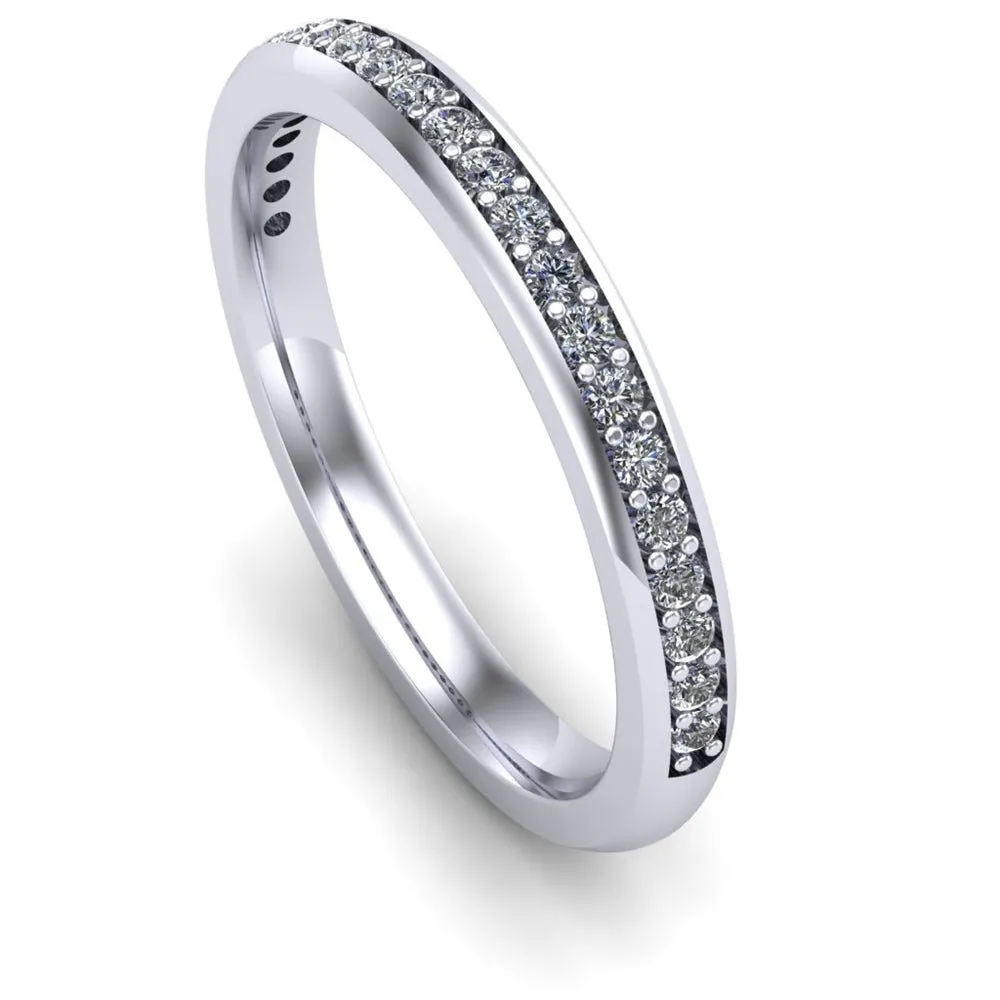 Ladies Celtic Wedding Band AYLIN-1S-BAND-WHITE