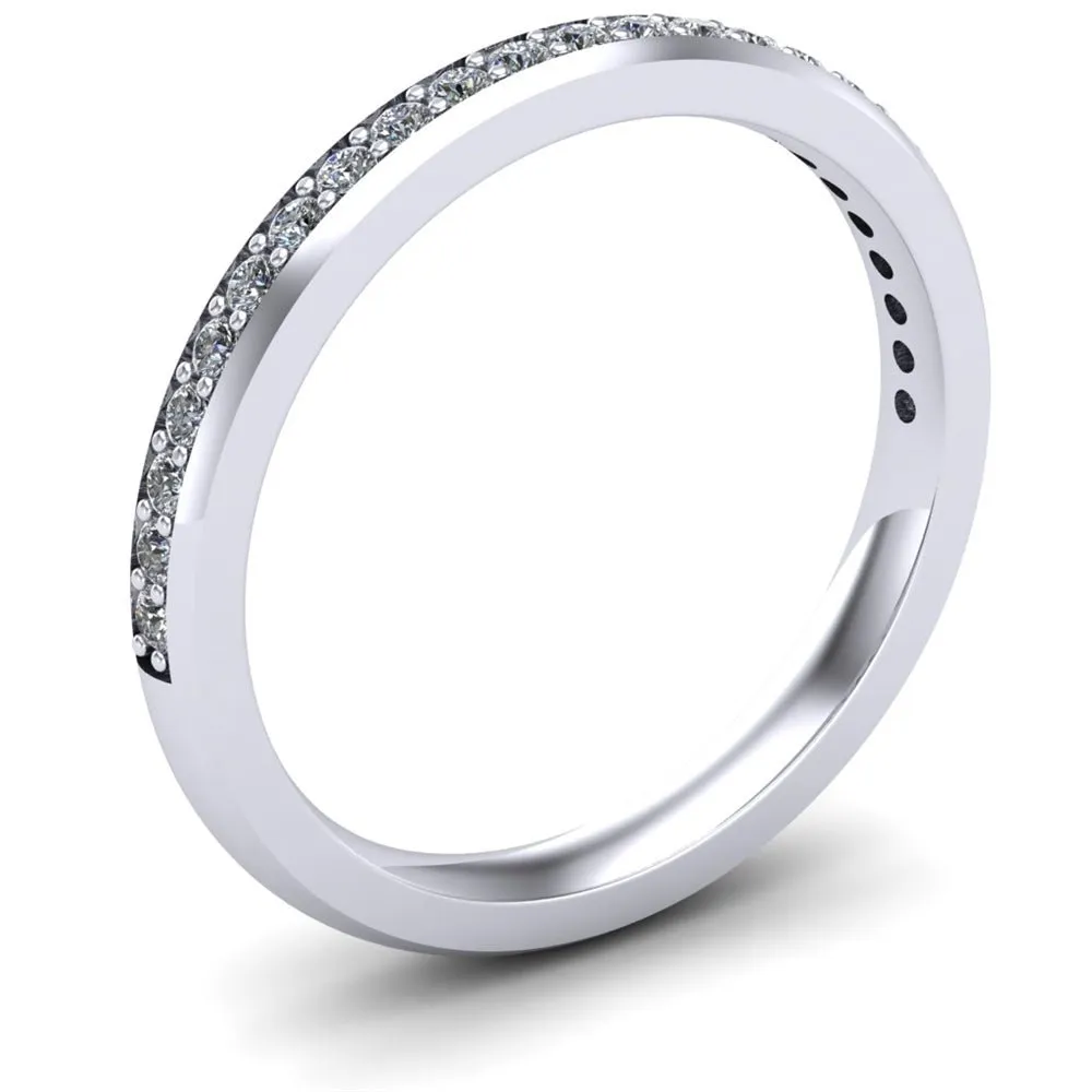 Ladies Celtic Wedding Band AYLIN-1S-BAND-WHITE