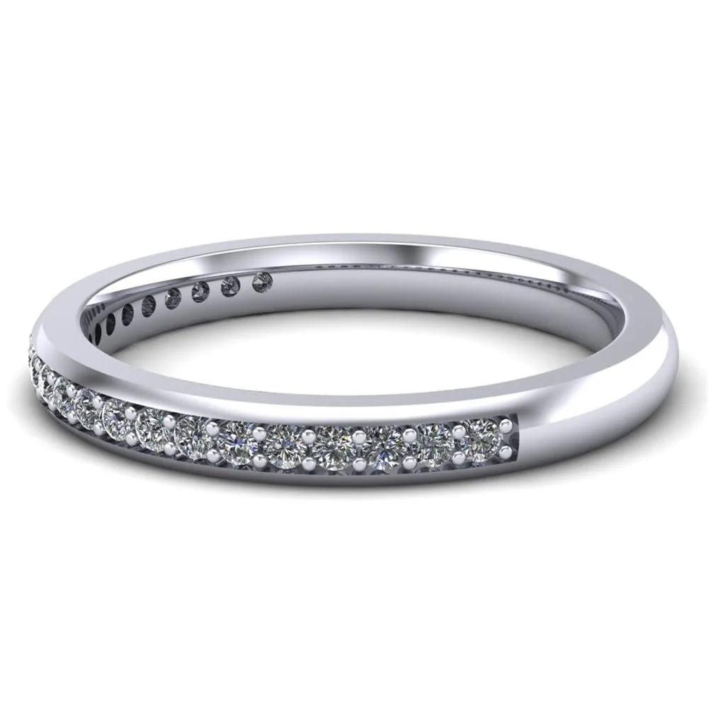 Ladies Celtic Wedding Band AYLIN-1S-BAND-WHITE