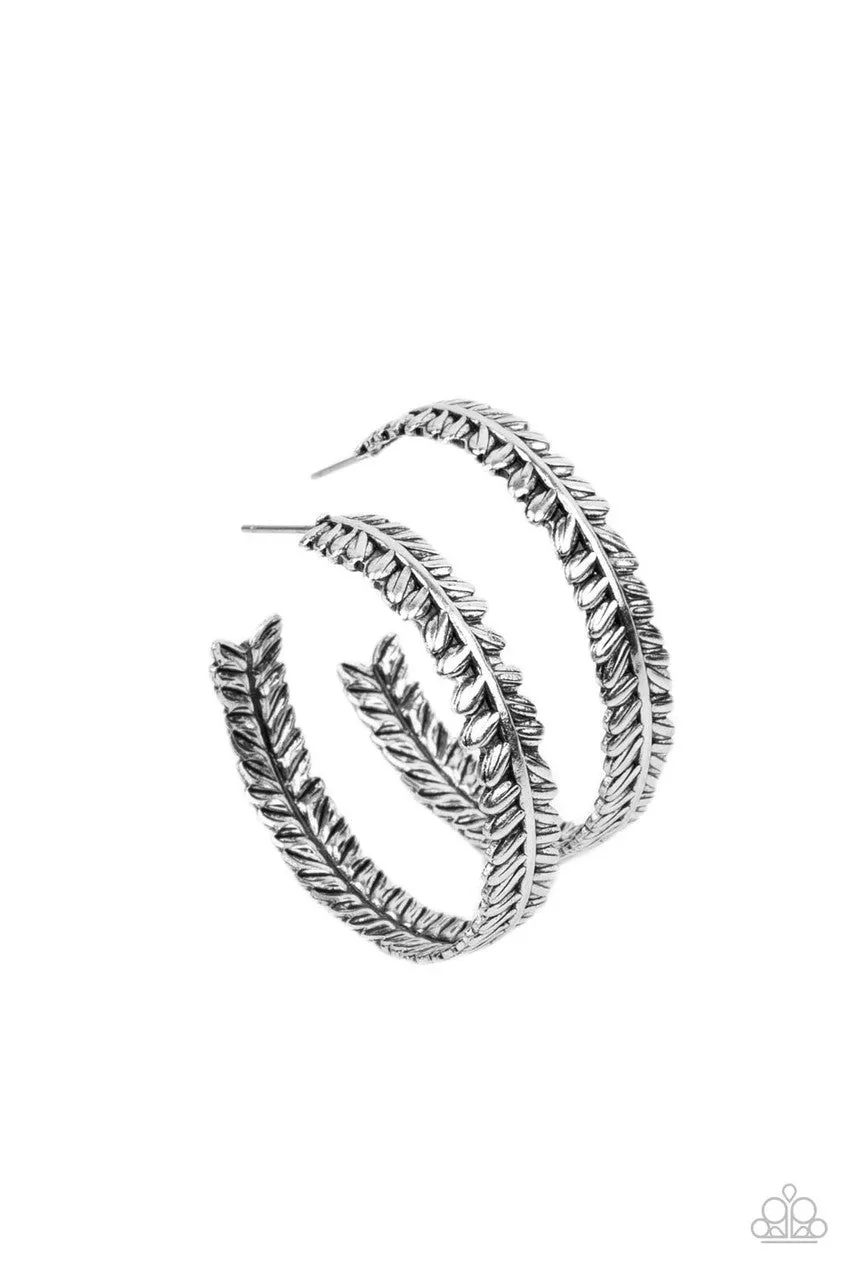 Laurel Gardens Silver Paparazzi Earrings