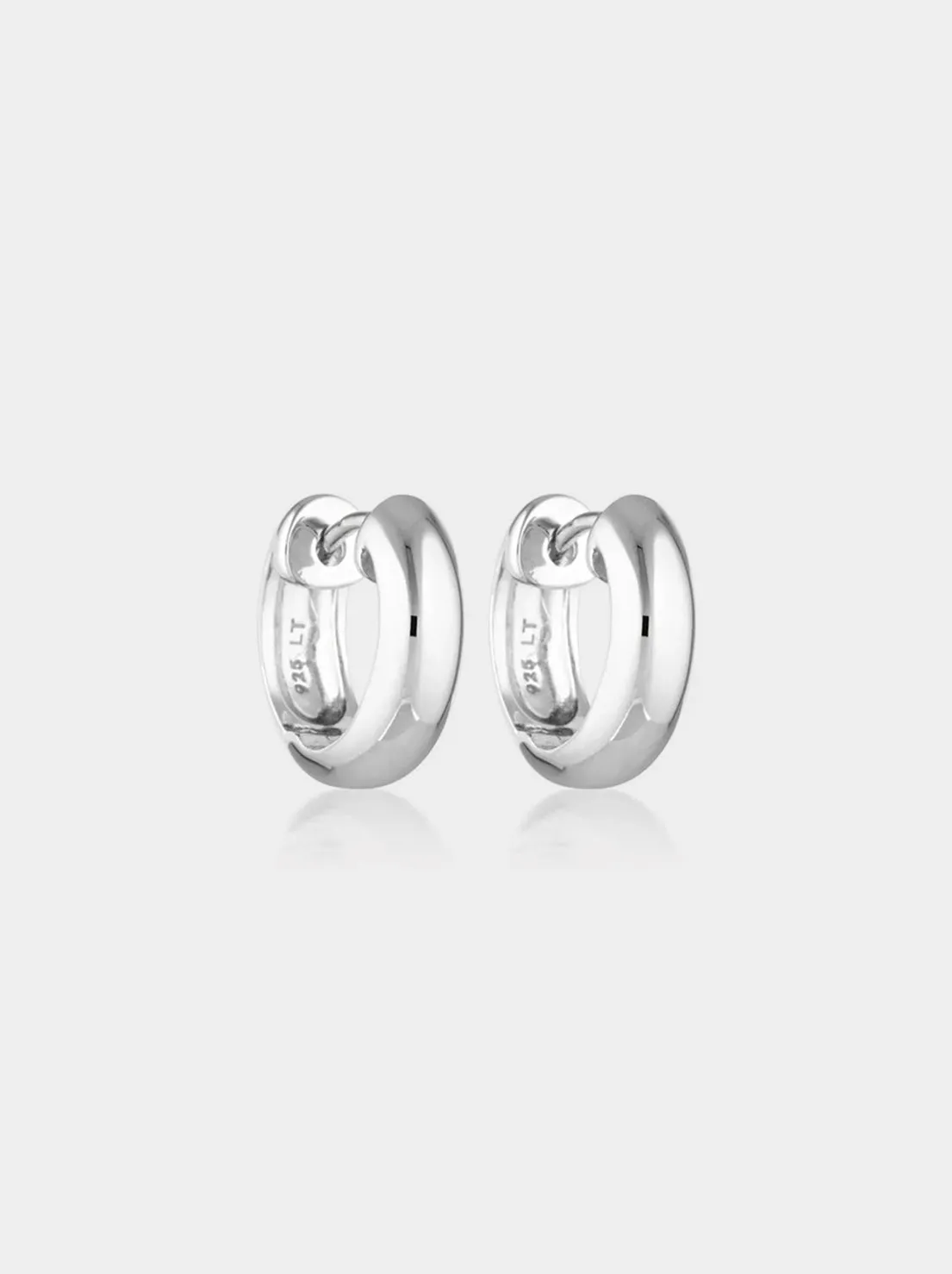 Linda Tahija - Solar Huggie Earrings - Sterling Silver