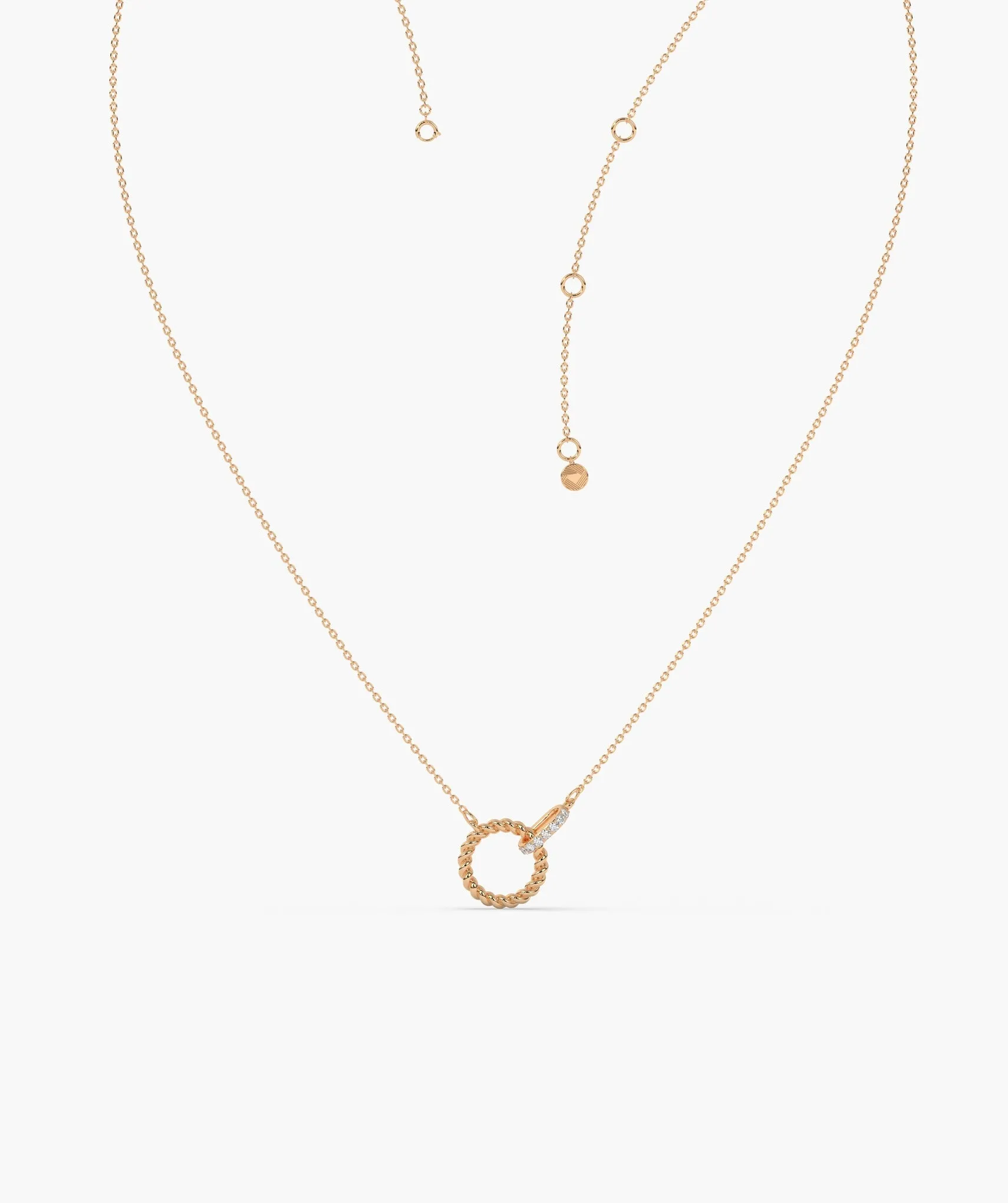 Linked Circle Style Fancy Necklace