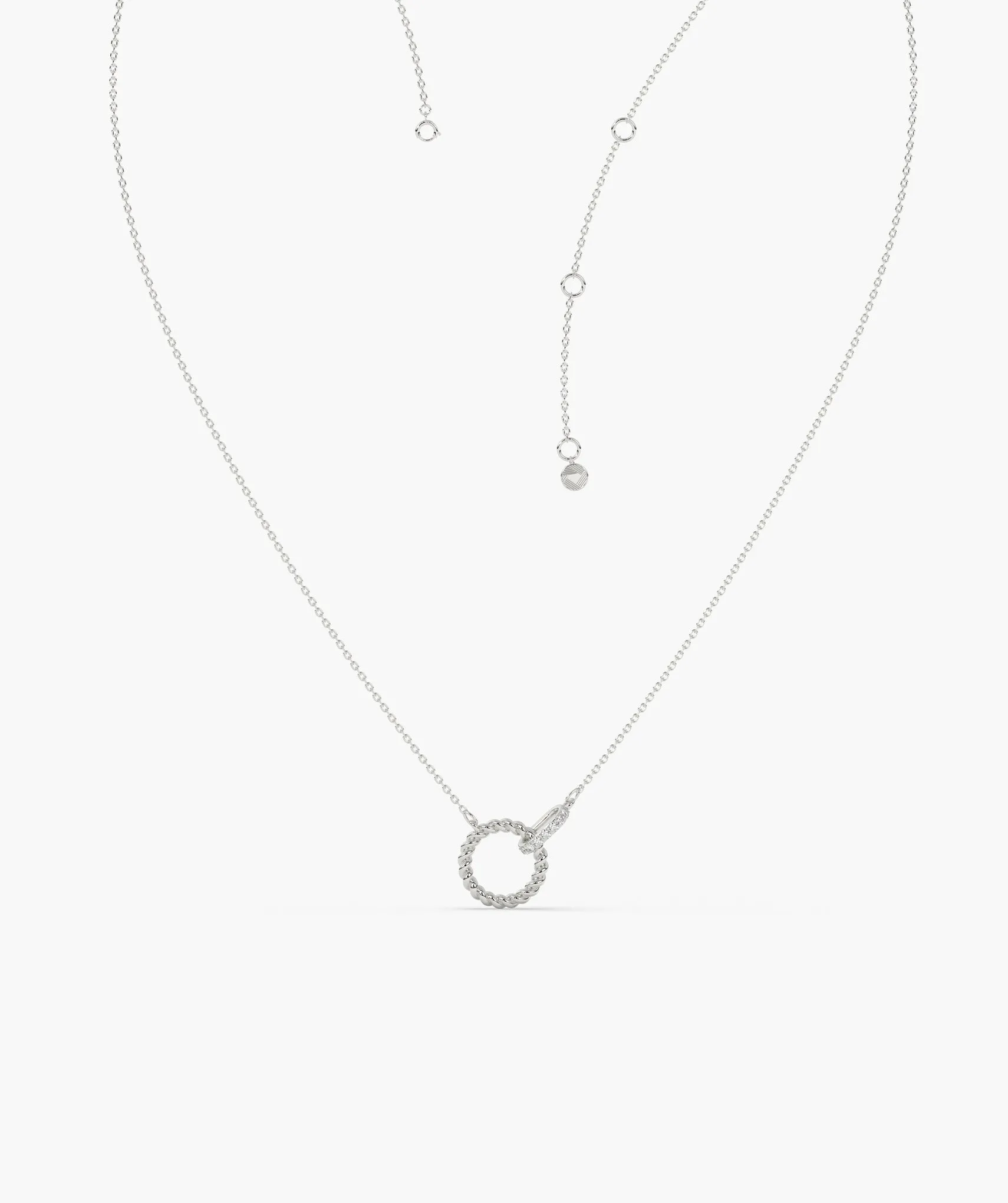 Linked Circle Style Fancy Necklace