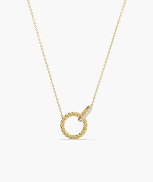 Linked Circle Style Fancy Necklace
