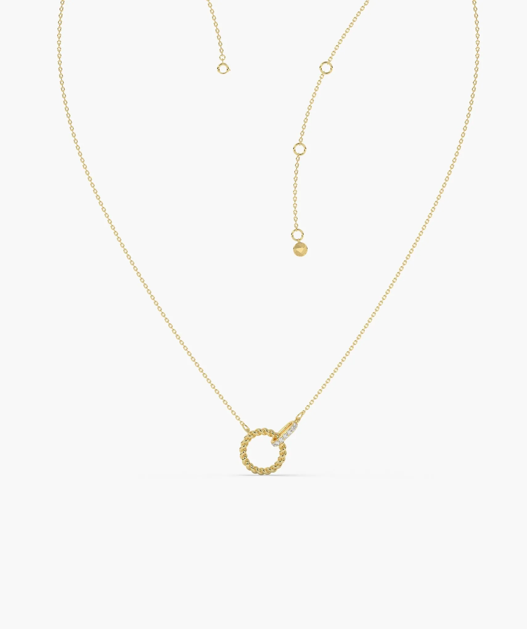 Linked Circle Style Fancy Necklace