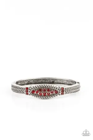 Locked in Luster Red Paparazzi Bracelet