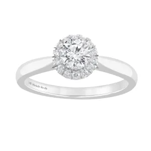 Love By Michelle Beville Halo Ring with 0.45ct of Diamonds in 18ct White Gold