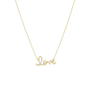 Love Script Necklace