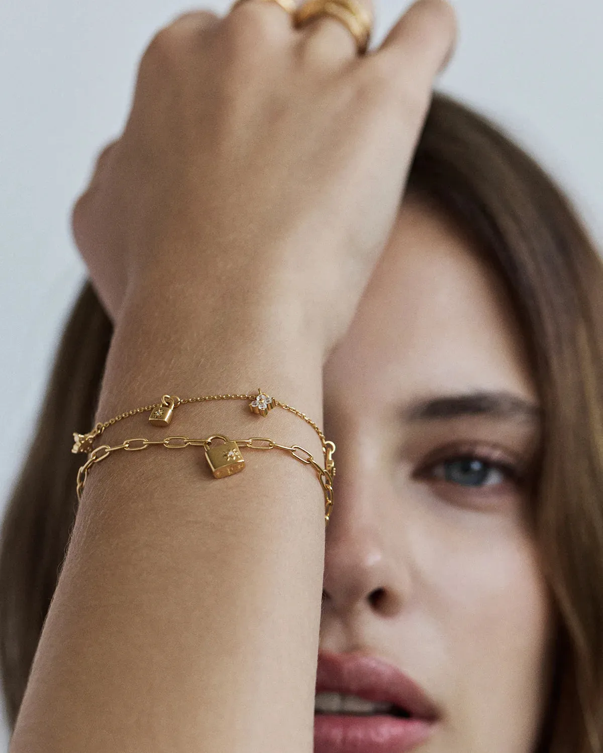 Love Unlocked Charm Bracelet - Gold