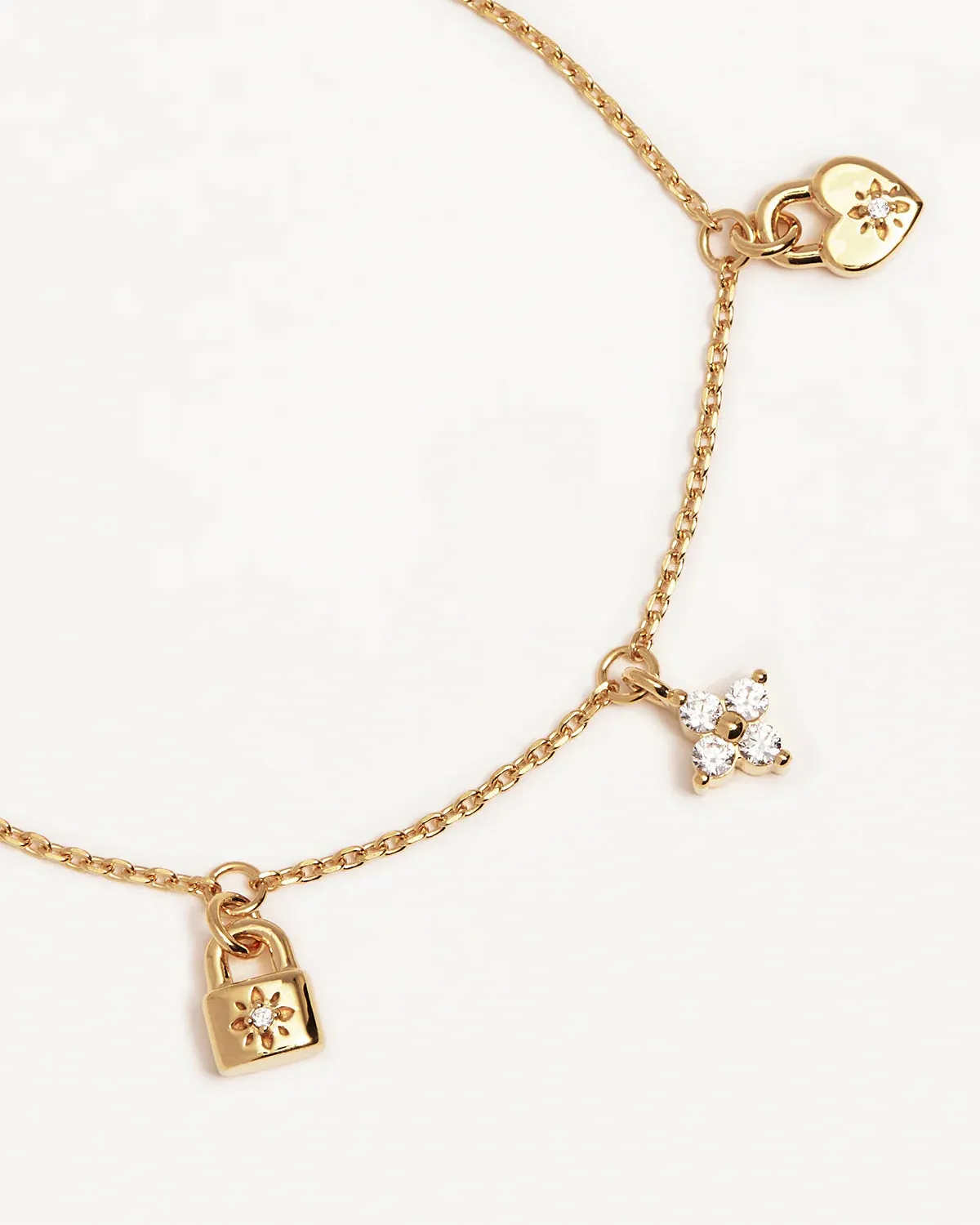 Love Unlocked Charm Bracelet - Gold