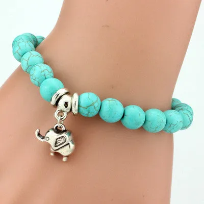 Love vintage charm bracelet Bohemian turquoise bracelets & bangles pendants bracelets for women men jewelry