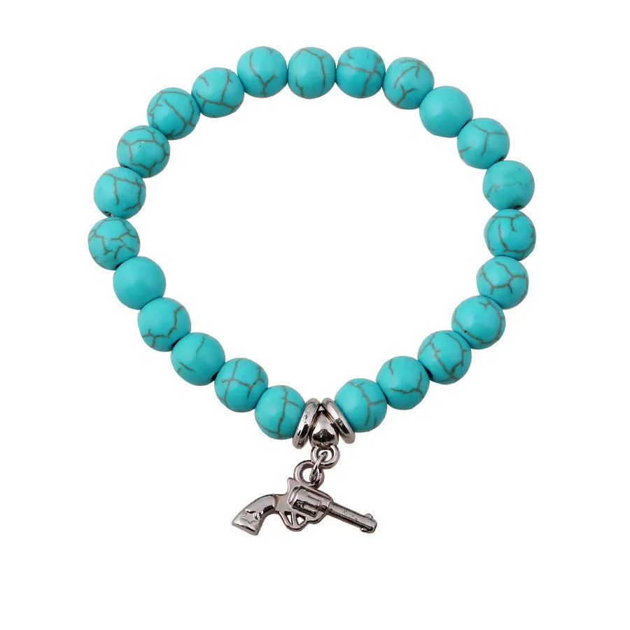 Love vintage charm bracelet Bohemian turquoise bracelets & bangles pendants bracelets for women men jewelry