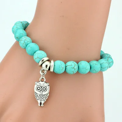 Love vintage charm bracelet Bohemian turquoise bracelets & bangles pendants bracelets for women men jewelry