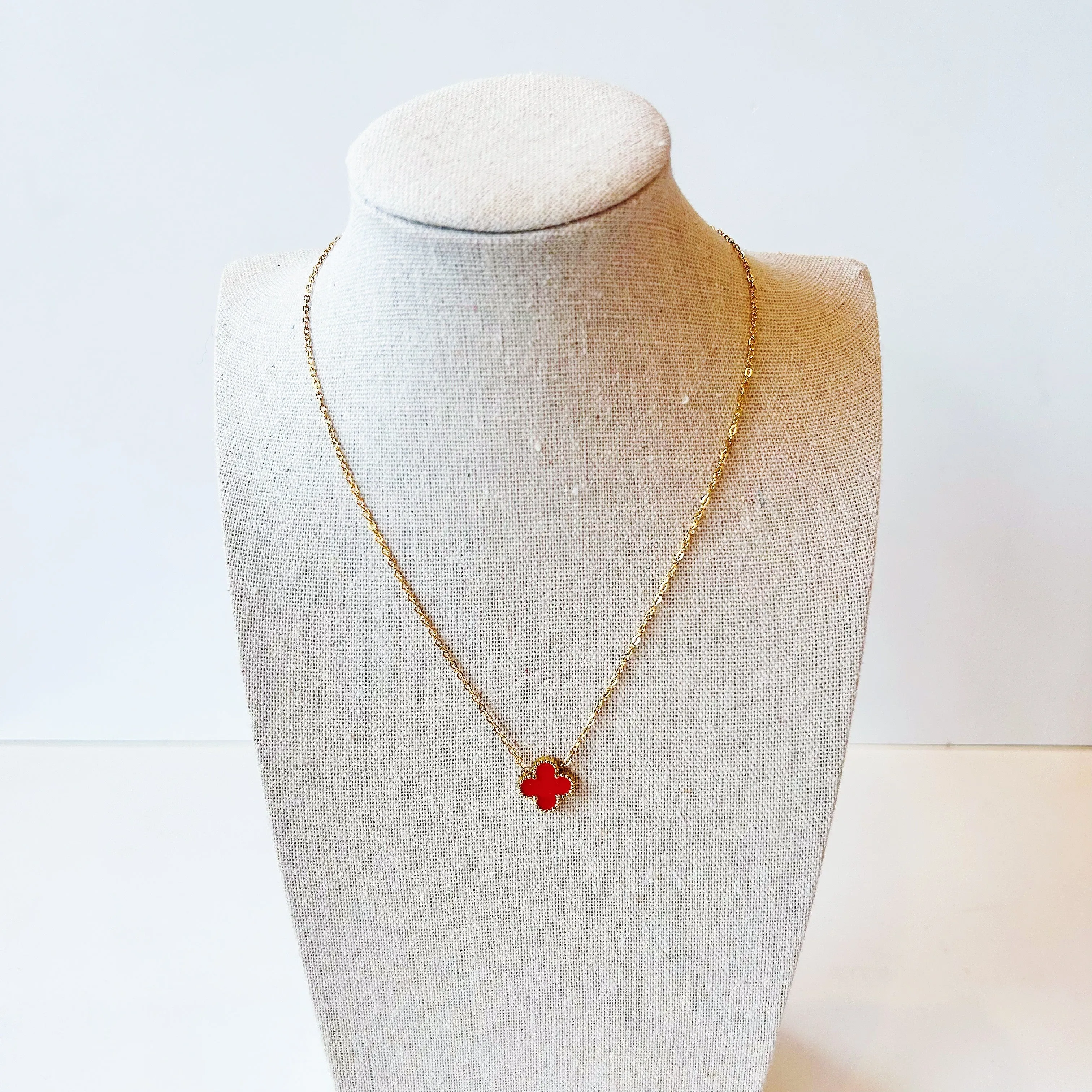 Lucky Charm Clover Necklace