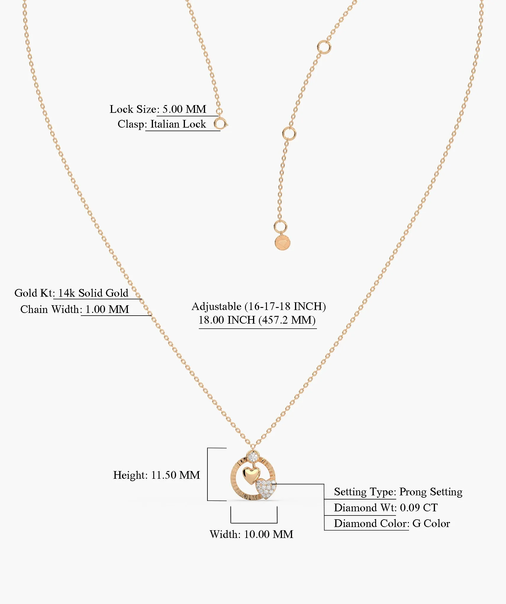 Lustrous Love Circle Pendant