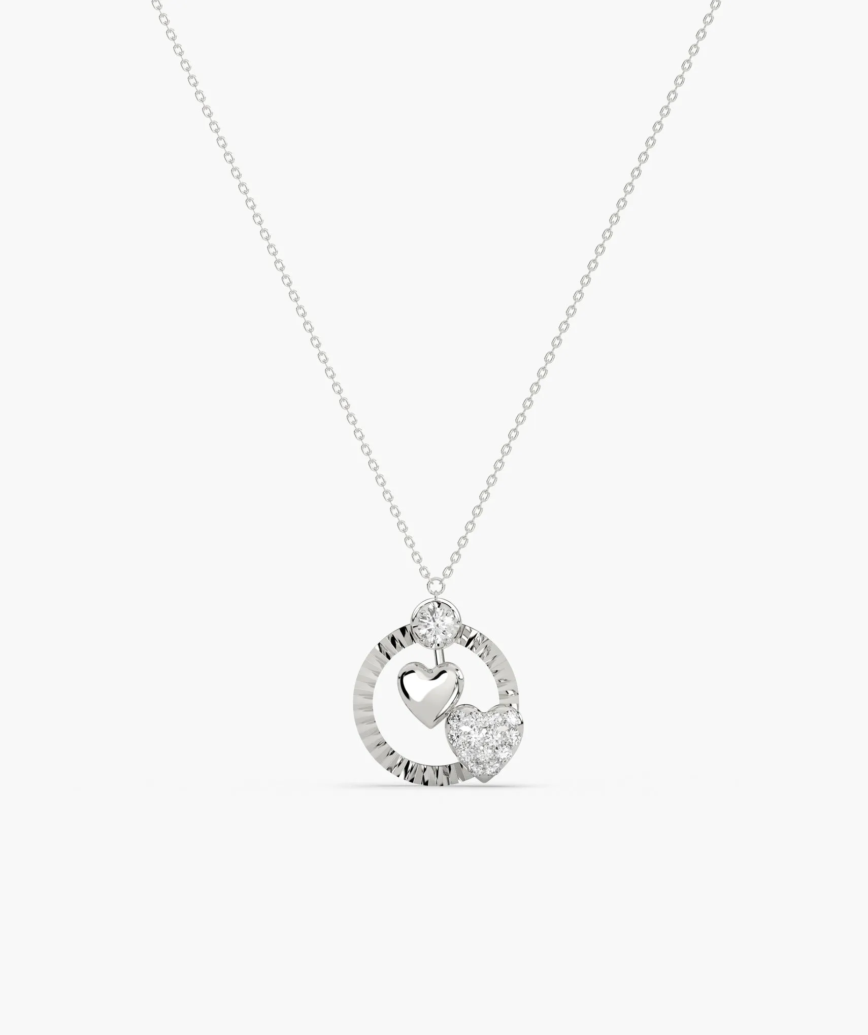 Lustrous Love Circle Pendant