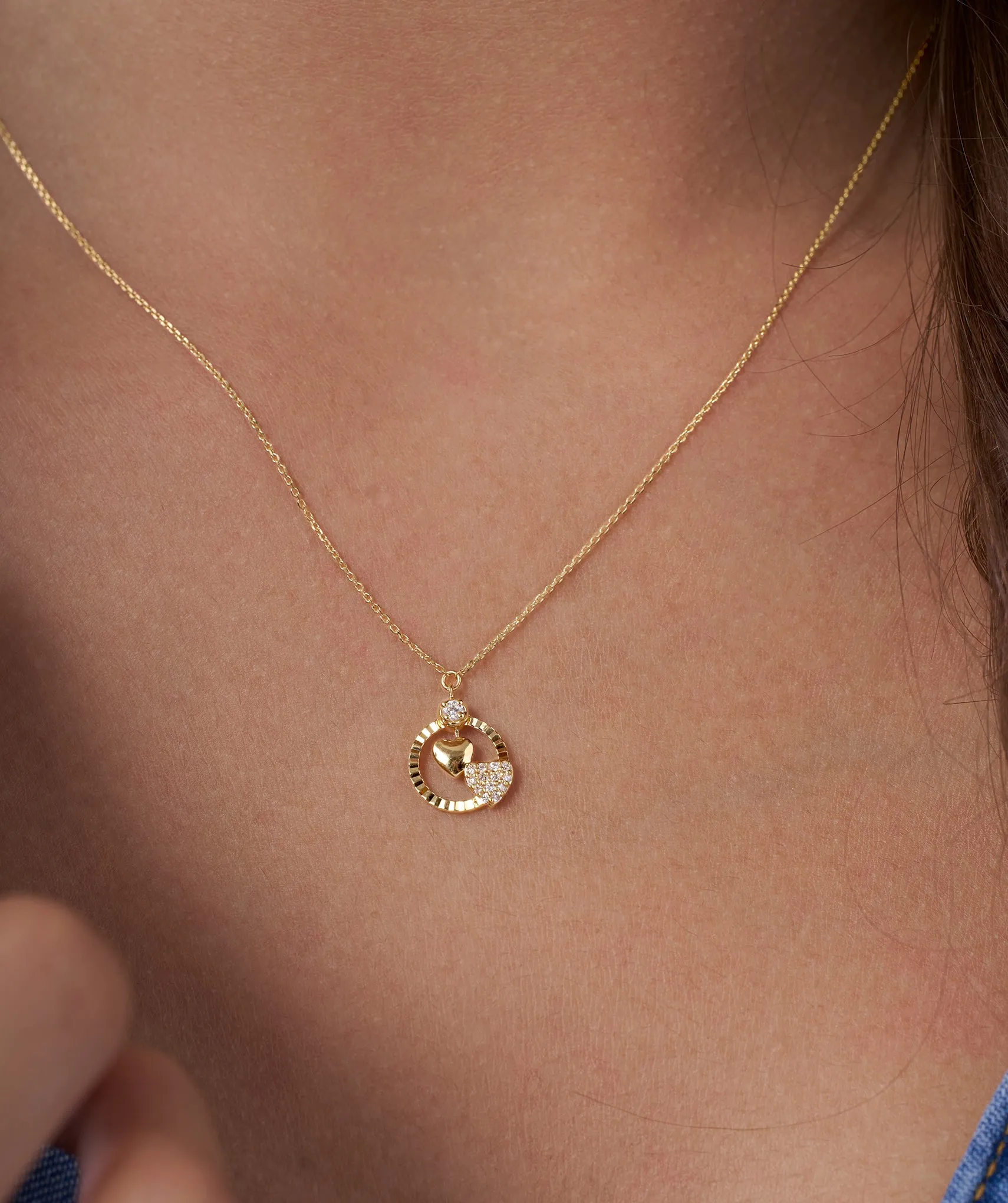 Lustrous Love Circle Pendant