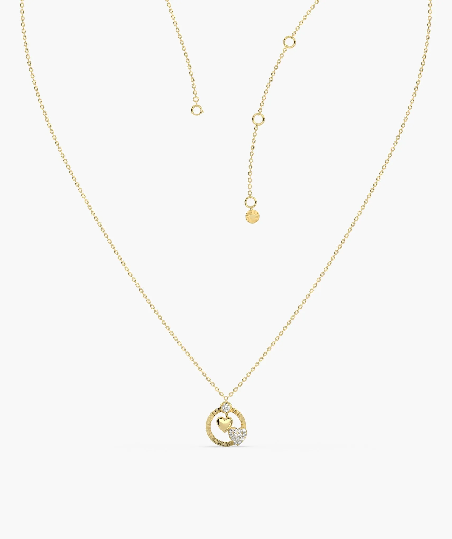 Lustrous Love Circle Pendant