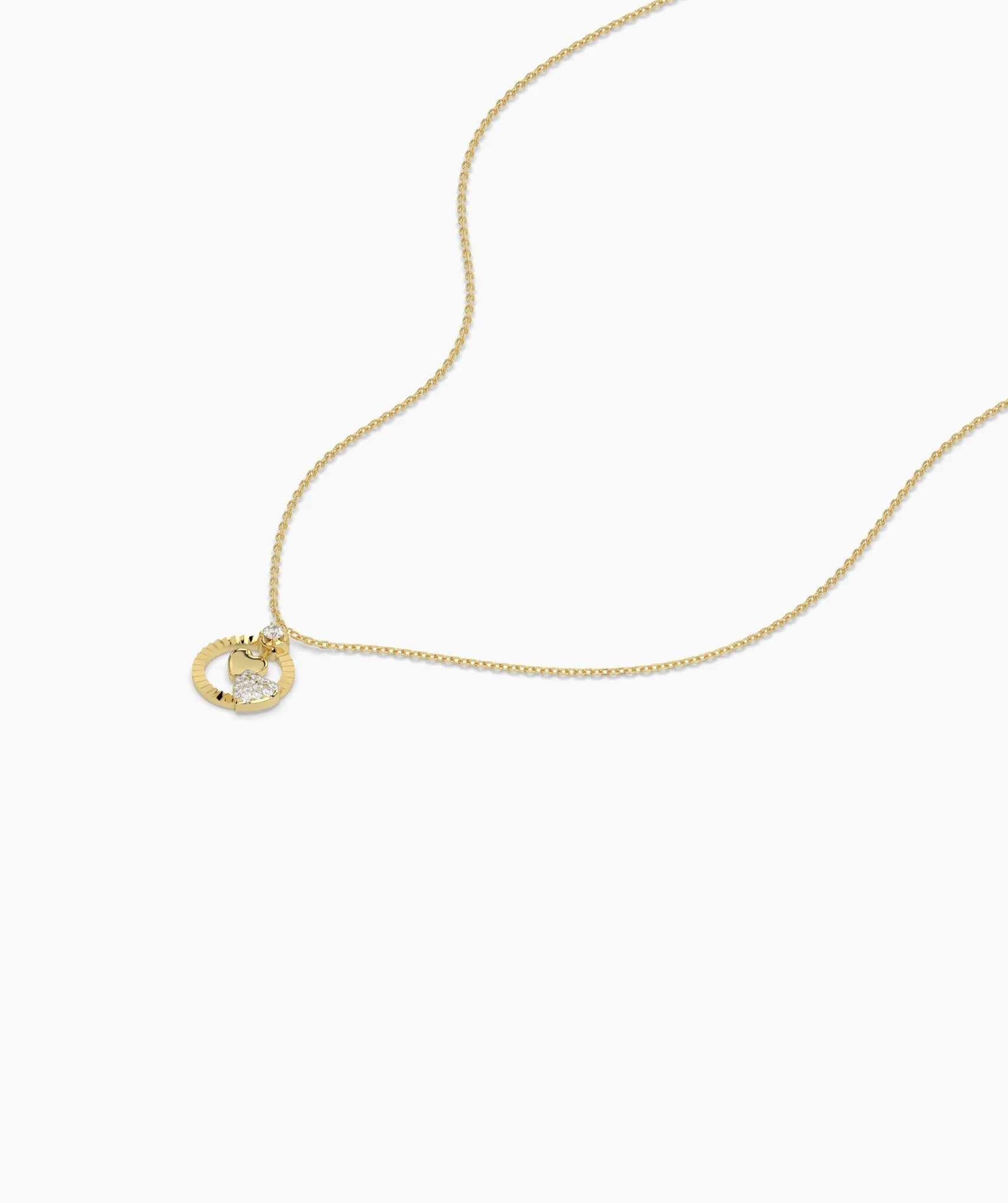 Lustrous Love Circle Pendant