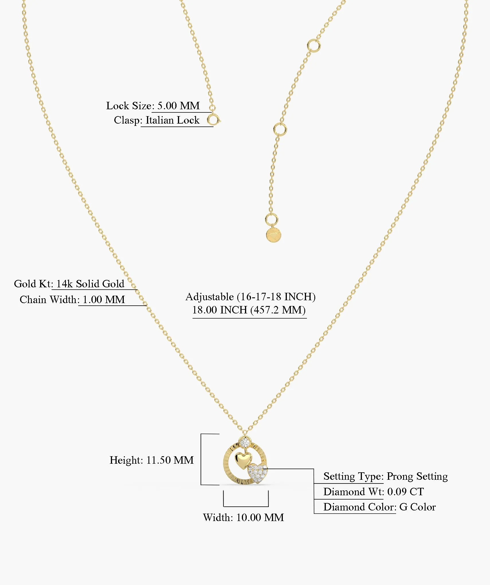 Lustrous Love Circle Pendant