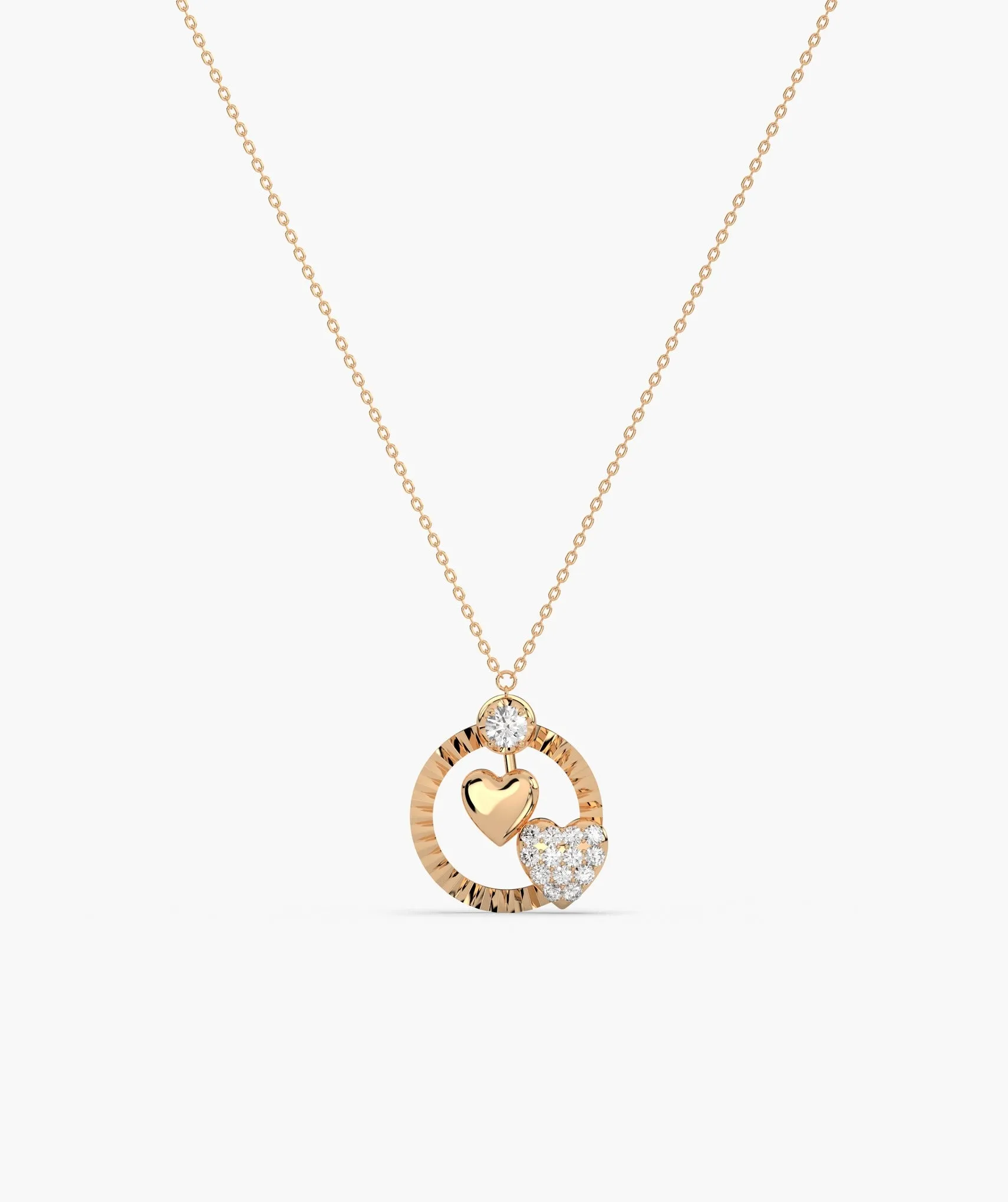Lustrous Love Circle Pendant
