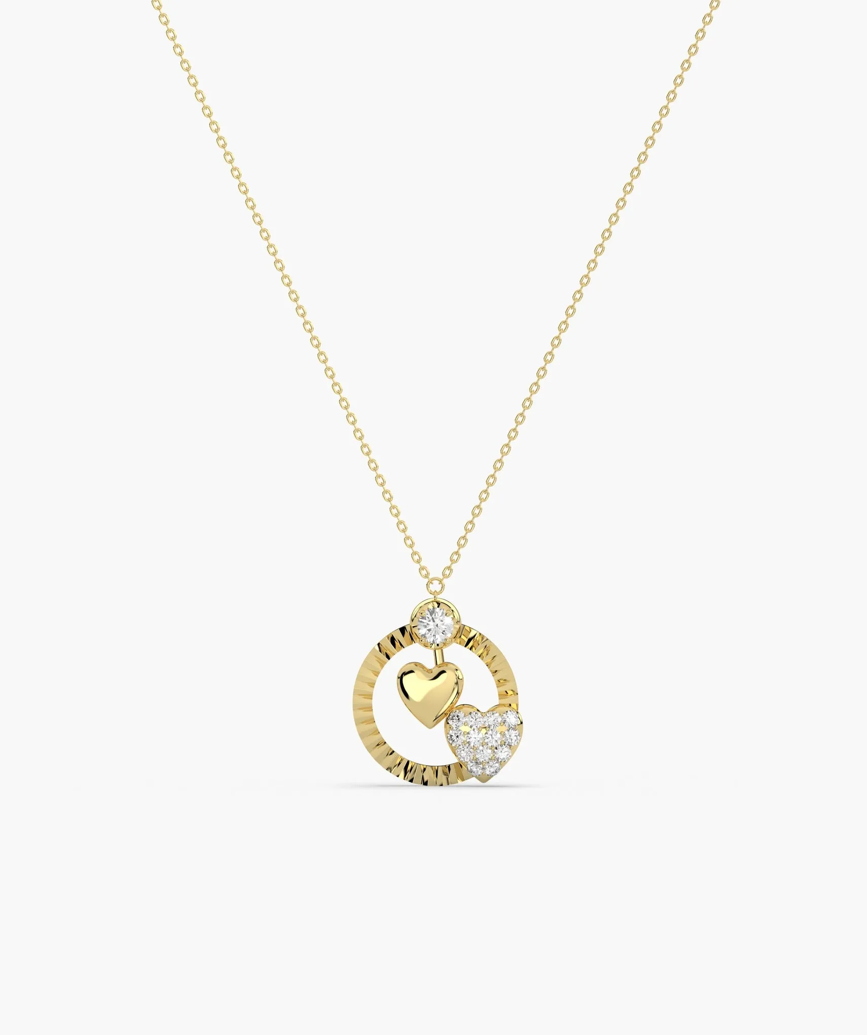 Lustrous Love Circle Pendant