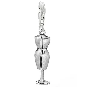 Mannequin Doll Clip on Pendant Charm for Bracelet or Necklace