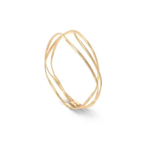 Marco Bicego Marrakech Yellow Gold 3-Strand Twisted Bangle
