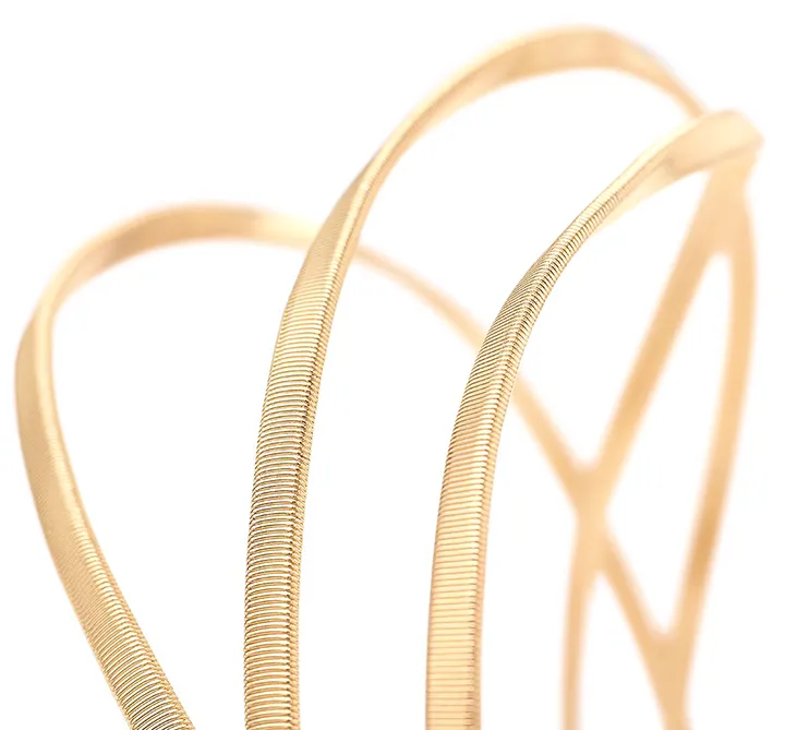 Marco Bicego Marrakech Yellow Gold 3-Strand Twisted Bangle