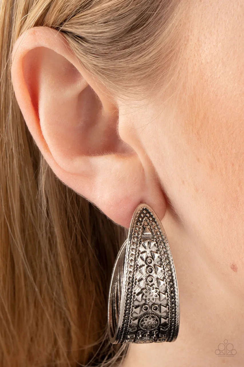 Marketplace Mixer Silver Paparazzi Hoop Earrings