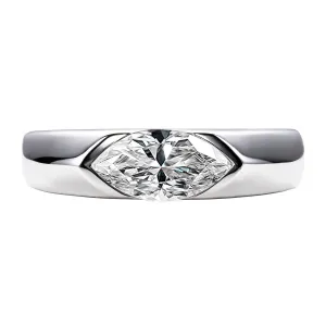 Marquise Cut Diamond Wedding Ring