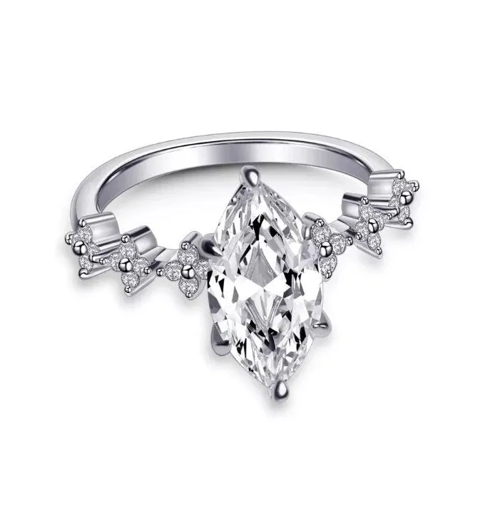 Marquise Ring | Marquise Diamond Ring | Marquise Engagement Ring | Marquise Engagement Ring | Womens Engagement Ring | Ring For Girlfriend
