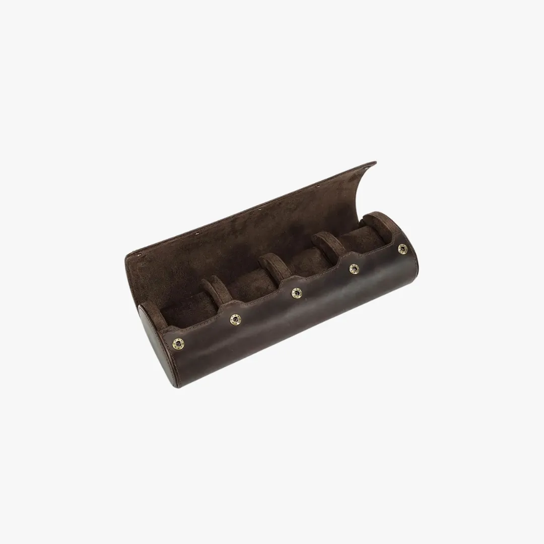 Mason | Leather Watch Roll Case – Travel Storage for 1 to 4 Watches