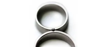 Matching engagement rings with B&W Diamonds