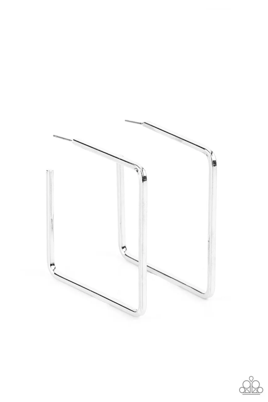 Material Girl Magic Silver Paparazzi Earrings
