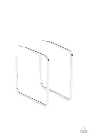 Material Girl Magic Silver Paparazzi Earrings